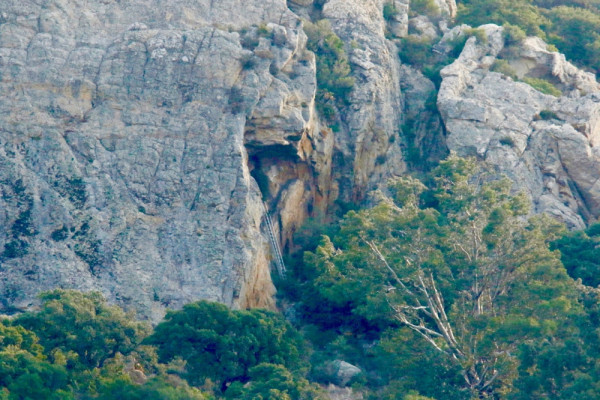 El Tajo cave entrance. Tim Birkhead