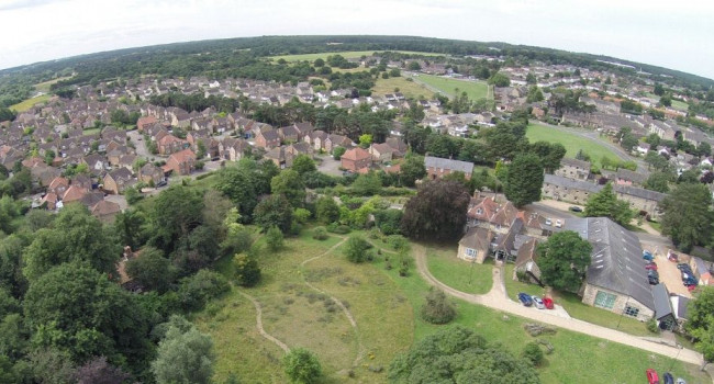Aerial photo of Thetford, Simon Gillings