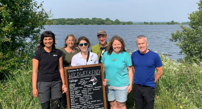 BTO staff members at the Wild Weekend 2023. Steven Fyffe Wild Weekend 2023.